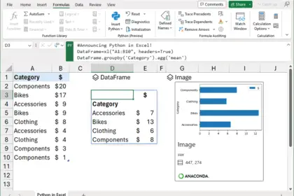 Python in Microsoft Excel