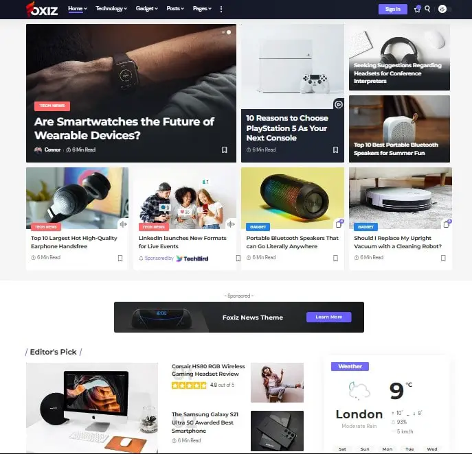 Foxiz - WordPress Newspaper News and Magazine theme