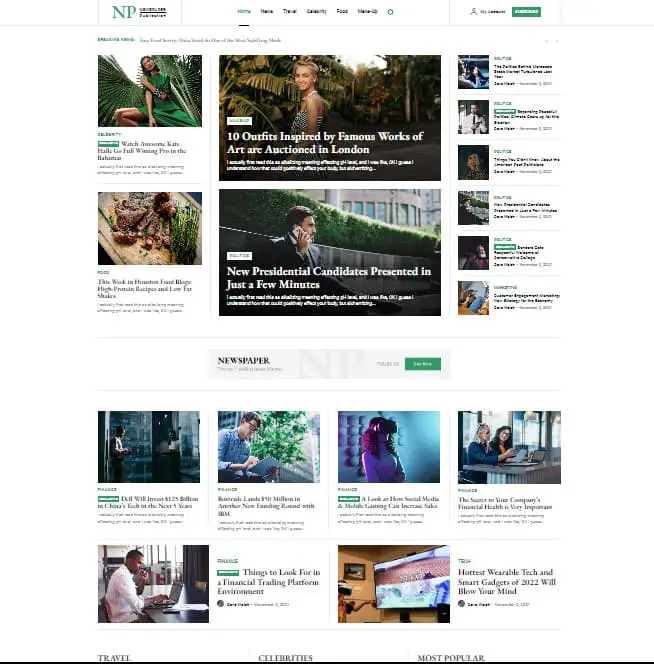 Newspaper – News & WooCommerce WordPress Theme